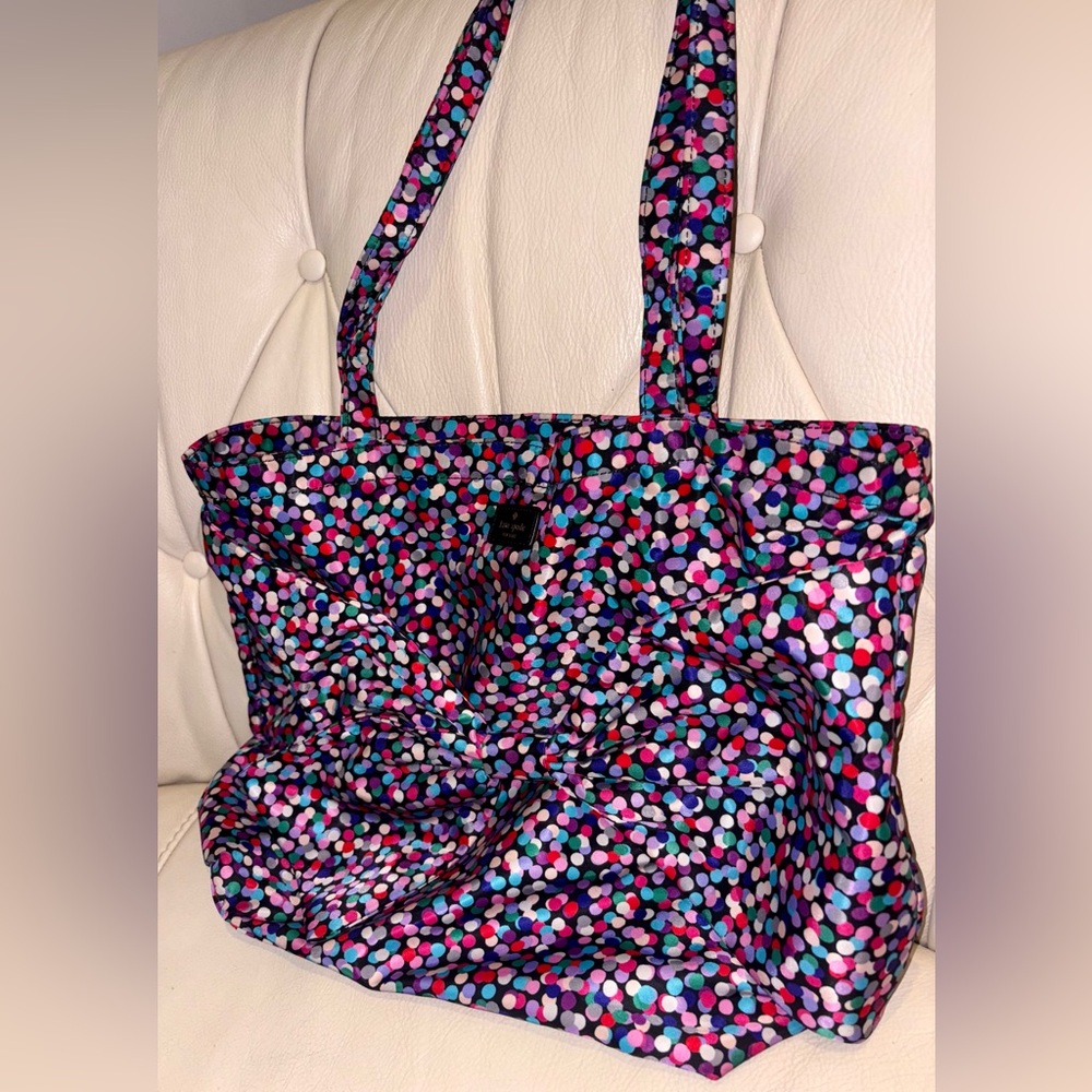 Kate Spade Multicolor Polka Dot Tote